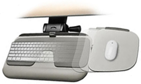 WorkRite Orbit keyboard platform with fully adjustable mouse platform